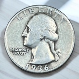 1936 Washington Quarter, 90% silver