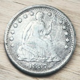 1857 Seated Liberty Half Dime