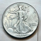1941 US Walking Liberty Half Dollar, 90% Silver