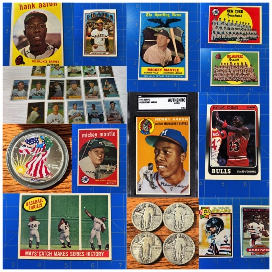 Vintage Sports Cards, Coins, Sports Memoribilia