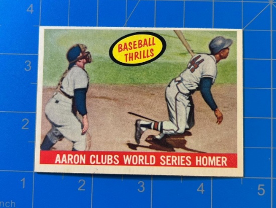 Aaron World Series Homer  1959 Topps Baseball #467