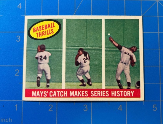 Willie Mays The Catch  1959 Topps Baseball #464