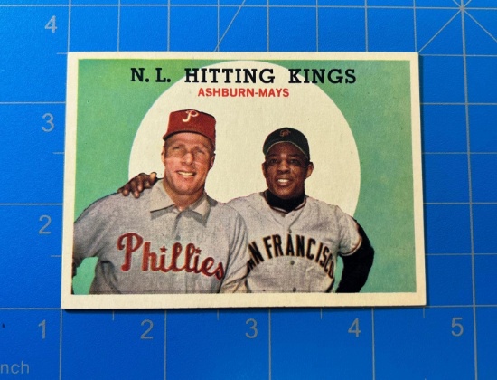 Mays/ Ashburn  1959 Topps Baseball #317