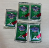 1990 Upperdeck Baseball 5 unopened packs