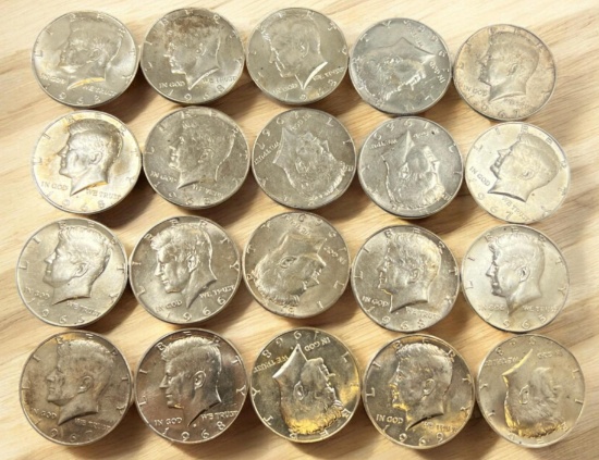 20- 40% Silver Kennedy Half Dollars