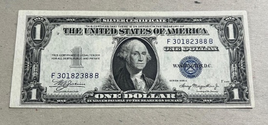 1935A One Dollar Silver Certificate, better quality