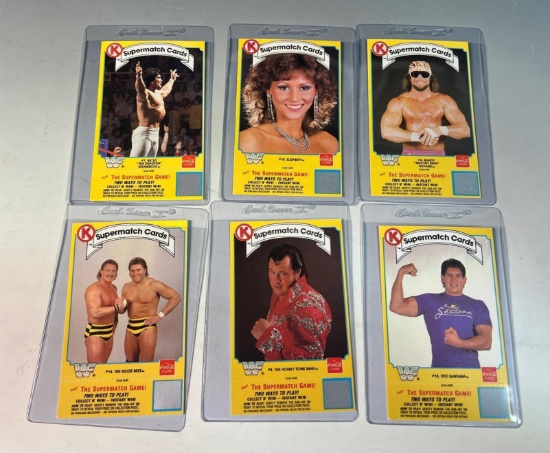 1987 Circle K Supermatch cards lot of 6 Macho, Steamboat Unscratched, rare