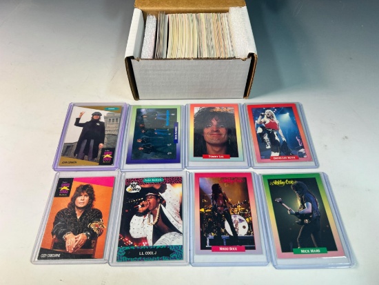 Music Card lot 200+ Pro Set, MTV Raps, 91 Brokum HOFers, Ozzy, Motley Crue LL Cool JJ +