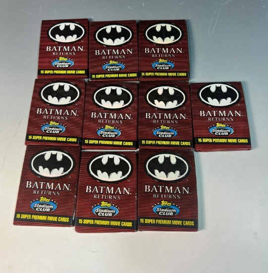 Batman - Batman Returns Stadium Club 1991 10 unopened packs
