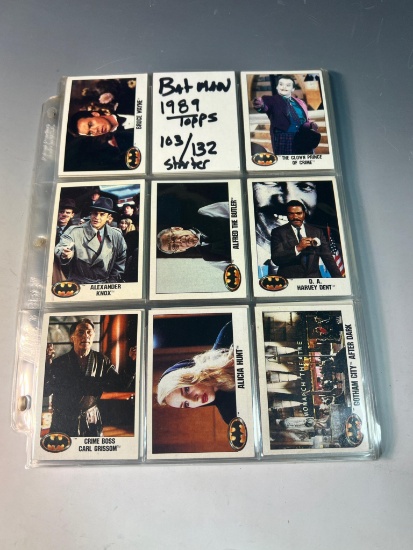 Batman 1989 Topps Series 1 starter set 103/ 132