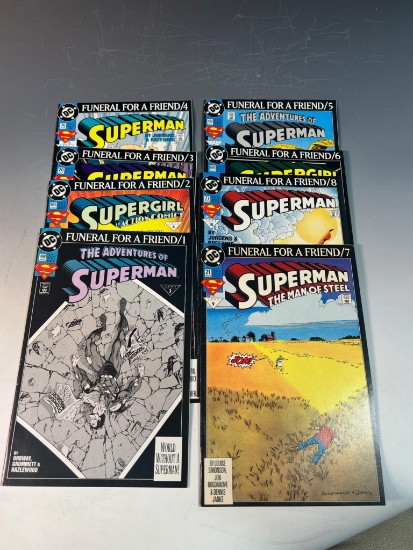 Superman Funeral for a Friend #1 - 8 DC Comics
