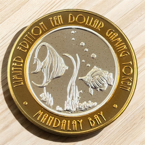 Mandalay Bay Limited Edition .999 Silver Ten Dollar Gaming Token