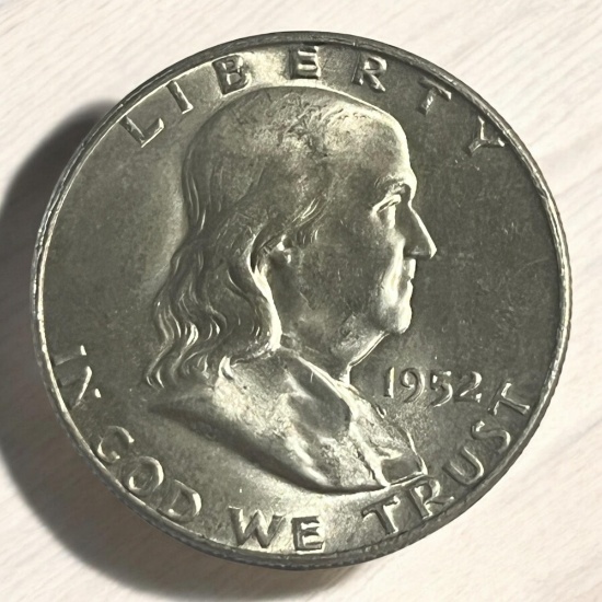 1952-D Franklin Half Dollar, 90% Silver
