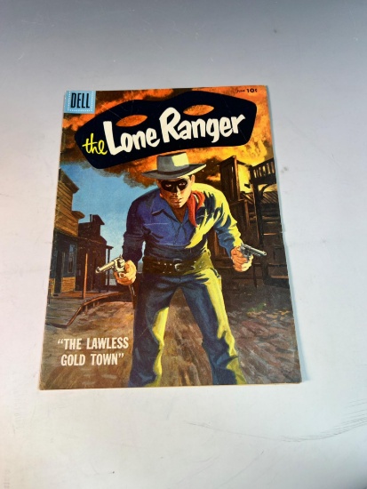 The Lone Ranger Dell Comics June " The Lawless Gold Town" 10 cent