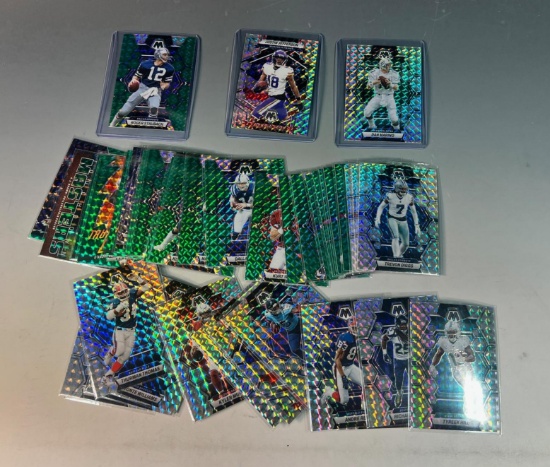 Football 2023 Prizm Mosaic Parallels Emerald, Silver 40 in lot