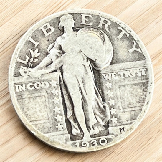 1930 Standing Liberty Quarter, 90% Silver