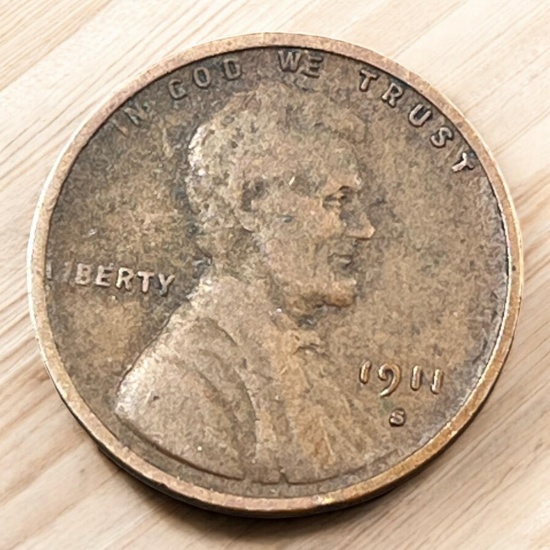 1911-S Lincoln Wheat Cent