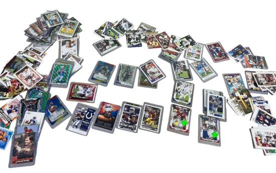 Football RC lot 140 total including Burrow, Lawrence, Jones, Wilson, Jacobs and more