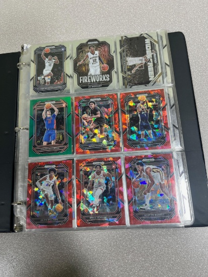 Basketball Cards notebook 99 cards Prizm