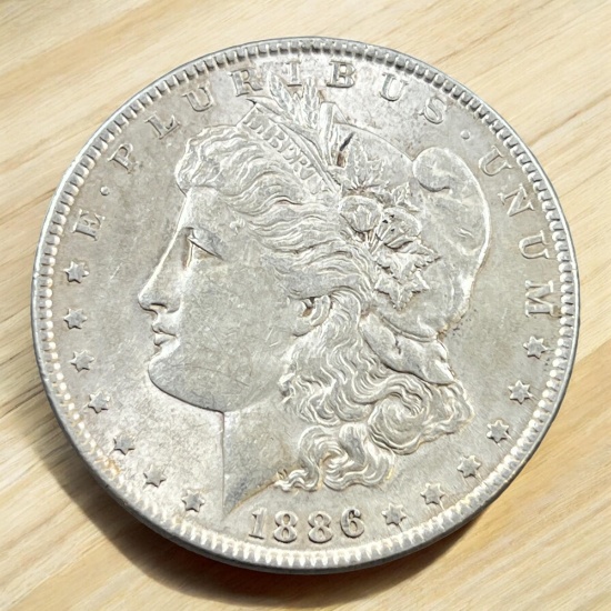 1886 Morgan Silver Dollar, 90% silver