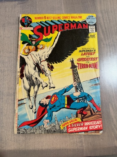 Superman no. 249 Comic Book, 1st appearance Terra Man