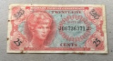 Series 641 Twenty Five Cent Military Payment Certificate