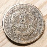 1864 US 2 Cent Piece, Civil War Coin
