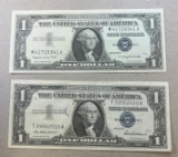 2- 1957 Silver Certificates, Better Quality