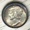 1944 US Mercury Dime, 90% Silver