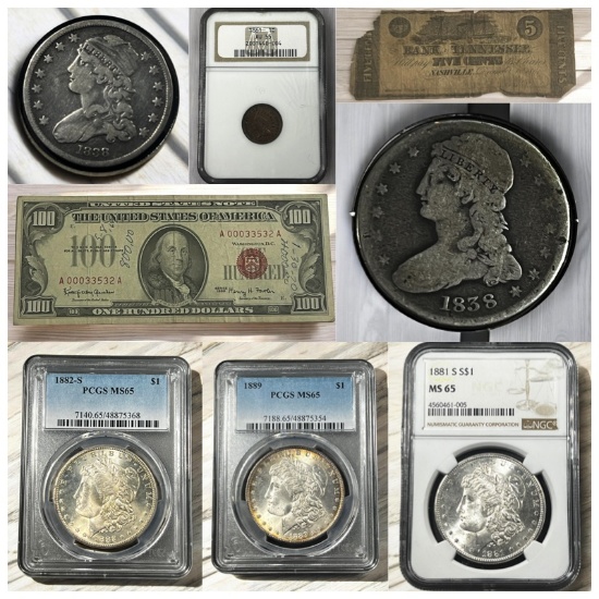 One Owner Coin and Currency Collection