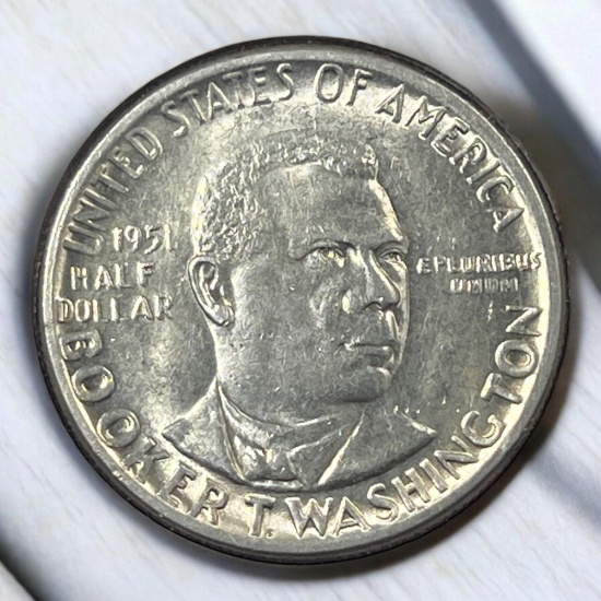 1951 Booker T Washington Commemorative Half Dollar