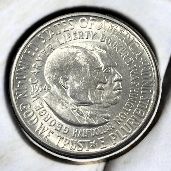 1954-S Washington Carver Commemorative Half Dollar