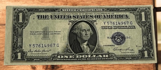 1935 E One Dollar Silver Certificate, UNC