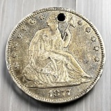 1877 Seated Liberty Half Dollar