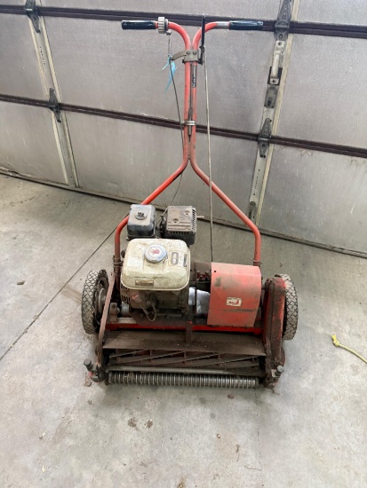 Jacobsen 22 inch reel mower, 4 HP Honda Engine, 11 blade reel, hard rubber wheels