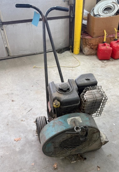 8 HP Walk Behind Blower, Briggs & Stratton Engine, Pneumatic Wheels