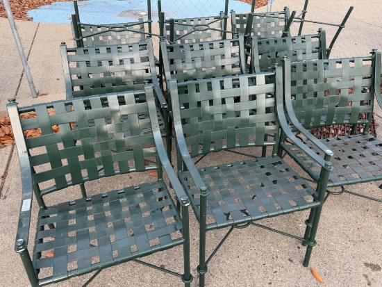 12- Aluminum Framed Poolside Chairs, sells times the money