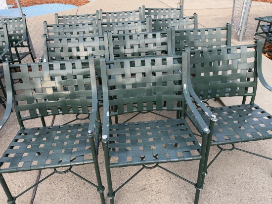 12- Aluminum Framed Poolside Chairs, sells times the money