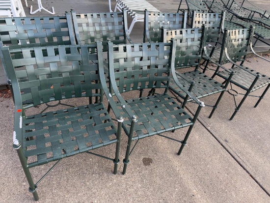 8- Aluminum Framed Poolside Chairs, sells times the money