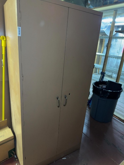 Metal Wardrobe Cabinet 78" Tall x 36" wide x 24" deep, does not include contents