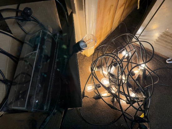 Party Lights 1 strand working, and misc. party lights that need work