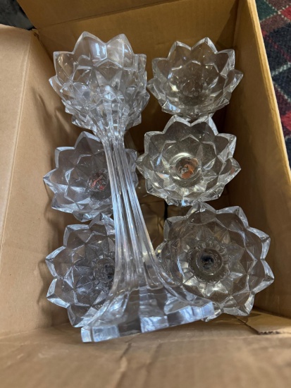 7- Matching Glass Candle Holders