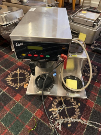 Curtis Alpha 3 GT Coffee Maker w/ 2 Side Burners, powers on, not fully tested