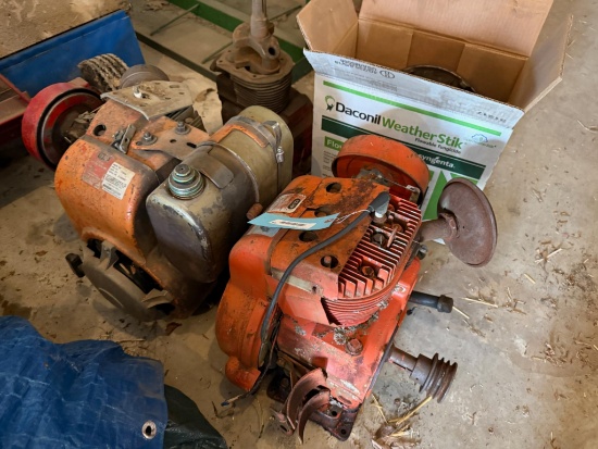 2- Kohler 12 HP motors cast iron line Automatic Compression release, cond. Unknown, w/ extra parts