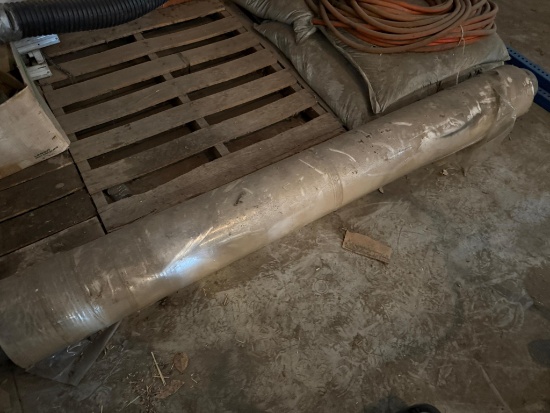 Roll of thin Visqueen 7 ft wide