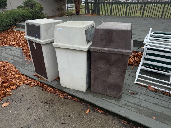 3- Heavy Duty Trash Cans, sells times the money