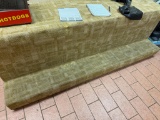 Changing Bench, 7 ft long, carpet over wood