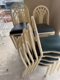 22 Tan Patio Padded Patio Chairs, varying condition, sells times the money