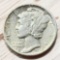 1938 Mercury Dime, 90% silver