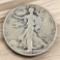 1938 US Walking Liberty Half Dollar, 90% Silver